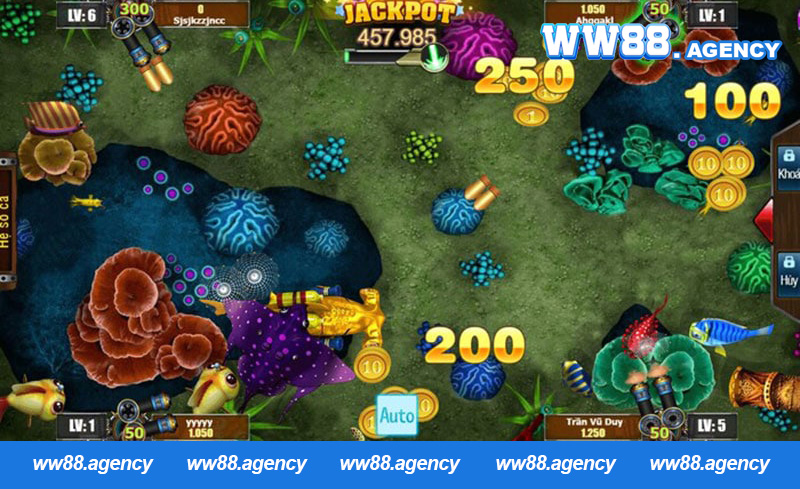 Hệ thống trò chơi trong game trùm cá vàng
