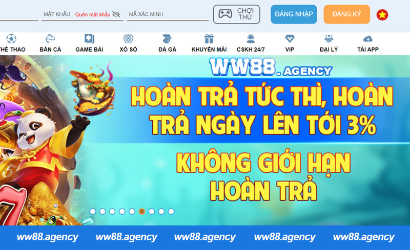 Khuyến mãi WW88 hoàn trả hàng tuần cực cao